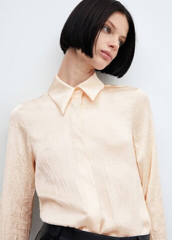 MANGO Bluse 'Arru' in Beige