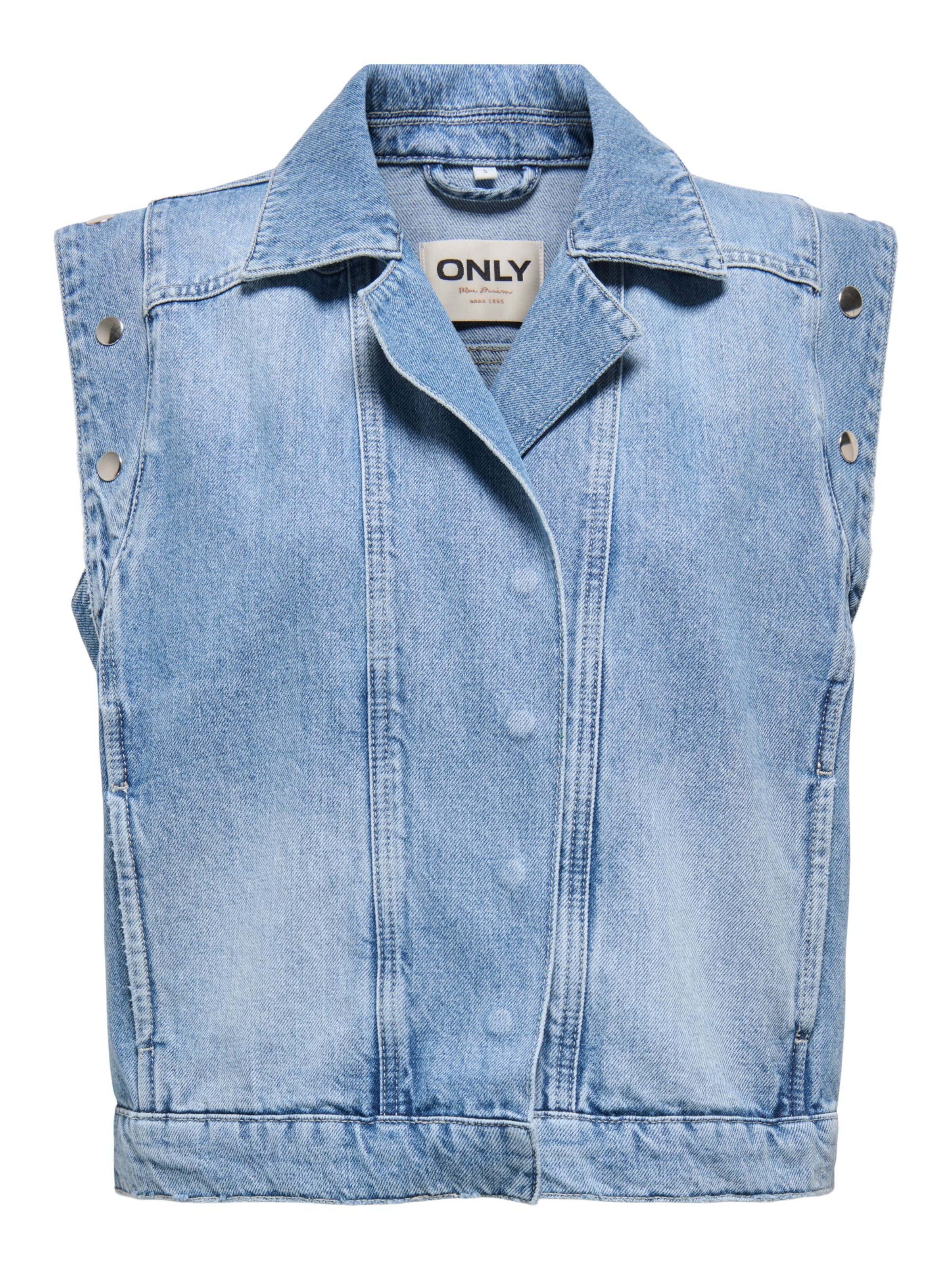 ONLY - Chaleco 'ONLFinely' en azul: frente