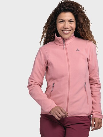 Schöffel Functionele fleece jas in Roze: voorkant