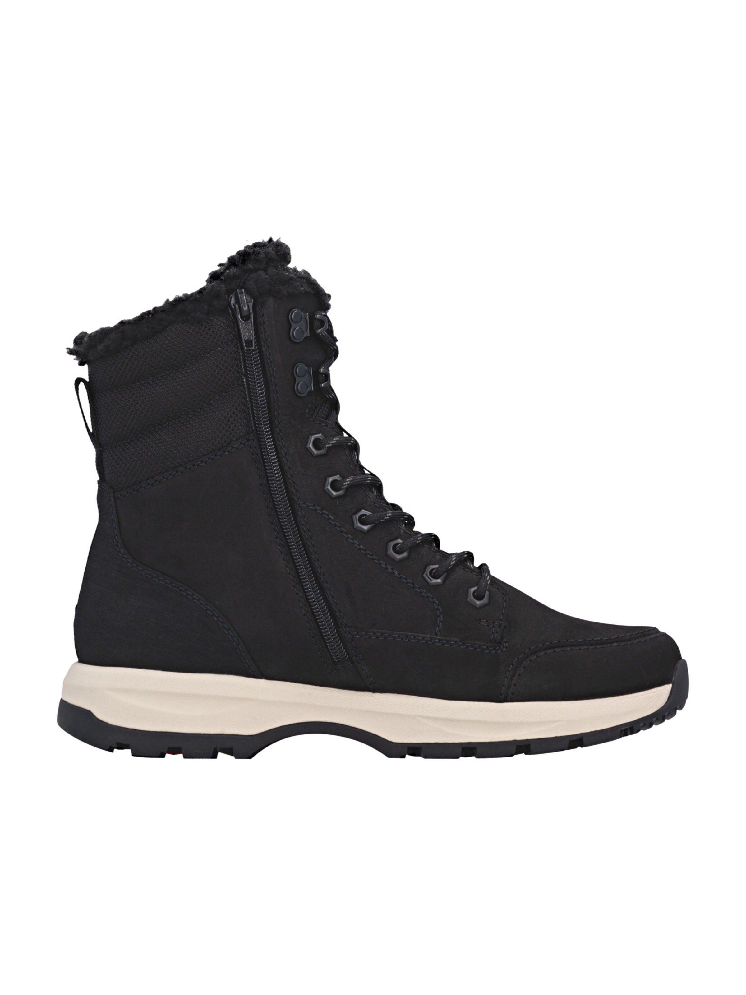 Rieker Lace-Up Boots in Black