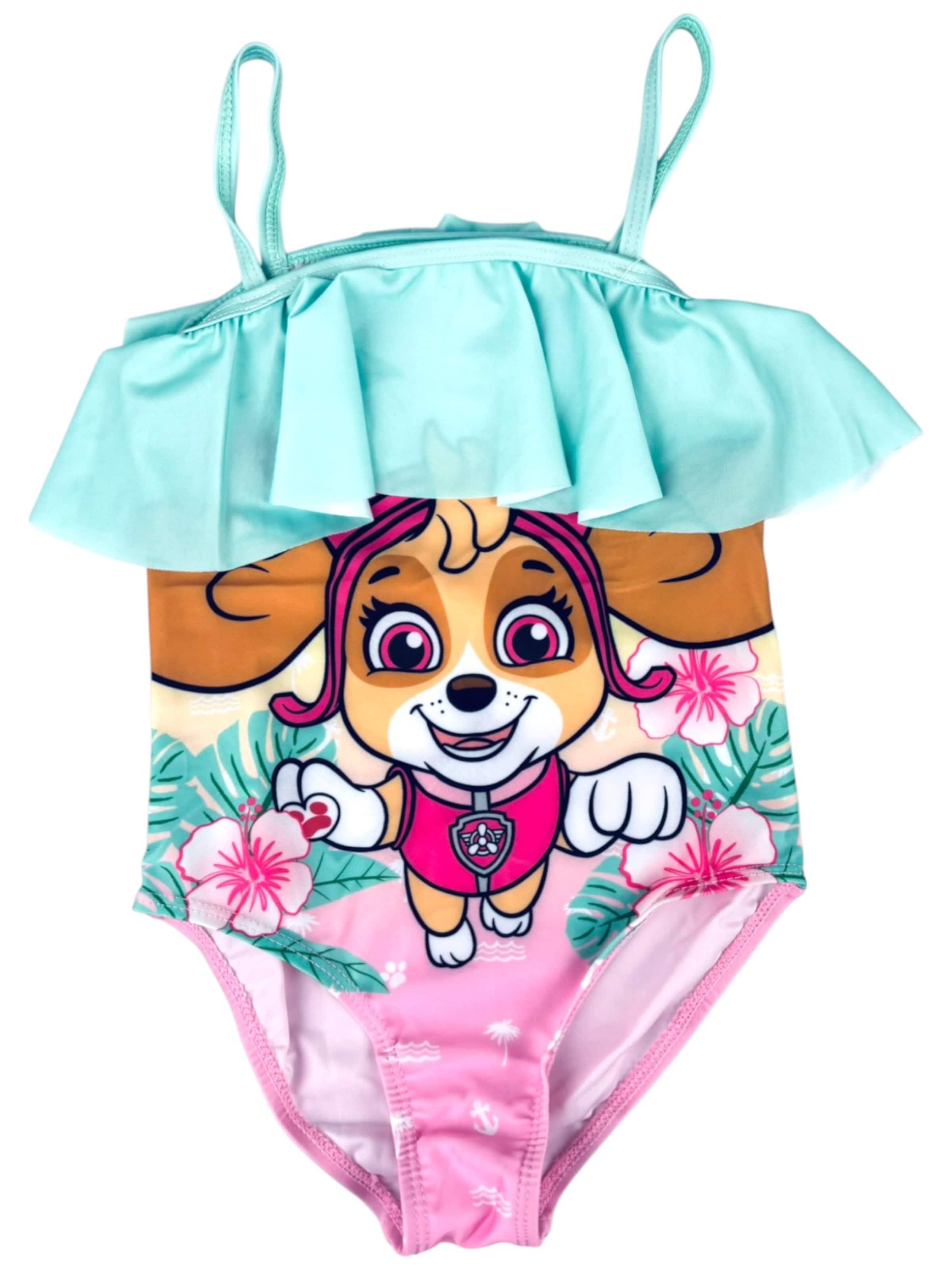 Paw Patrol Badeanzug 'PAW Patrol Skye Badeanzug'‌‌‌‌‌ in Mischfarben: Vorderseite