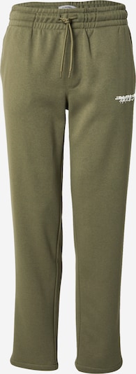 JJ Rebel Hlače 'JREBKENNI' u maslinasta / bijela, Pregled proizvoda