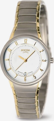 Boccia Titanium Analog Watch in Silver: front