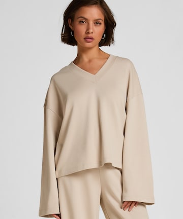 Hunkemöller Pajama shirt 'Audrey' in Beige: front
