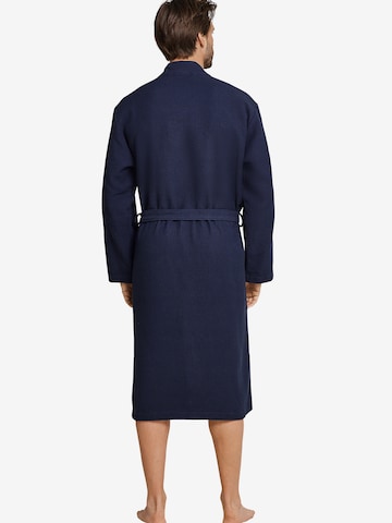 SCHIESSER Long Bathrobe in Blue