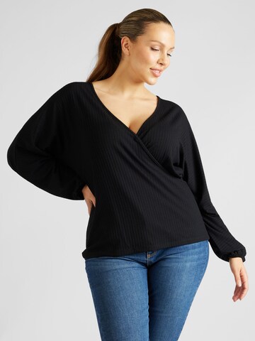 ABOUT YOU Curvy Shirt 'Lieven' in Black: front