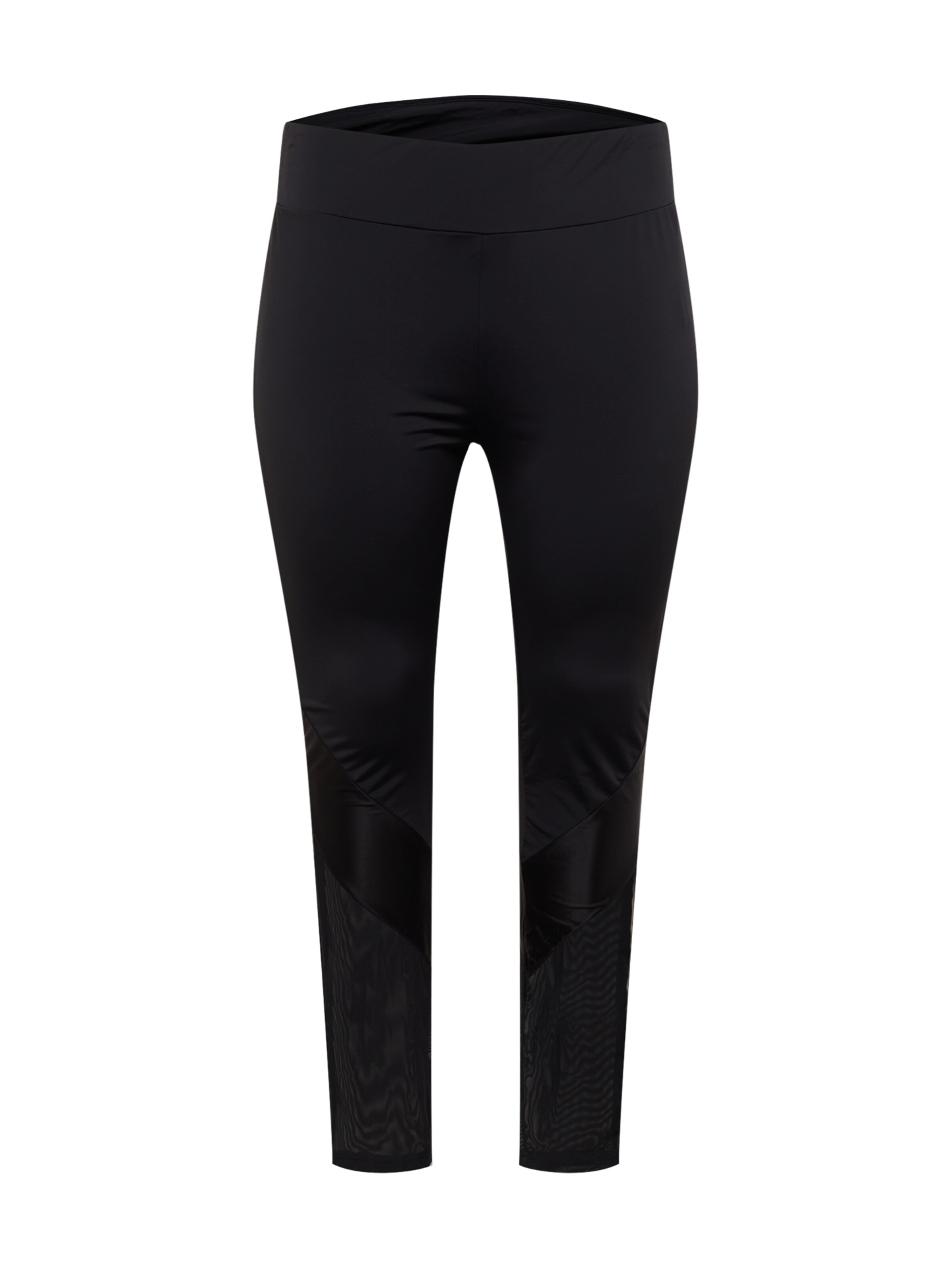 Urban Classics Skinny Leggings in Black: front