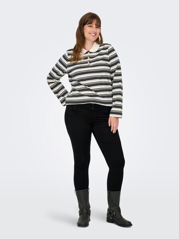 ONLY Carmakoma - Camiseta 'GLOBE' en blanco