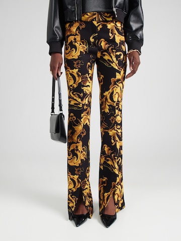 Versace Jeans Couture Flared Παντελόνι σε μαύρο: μπροστά