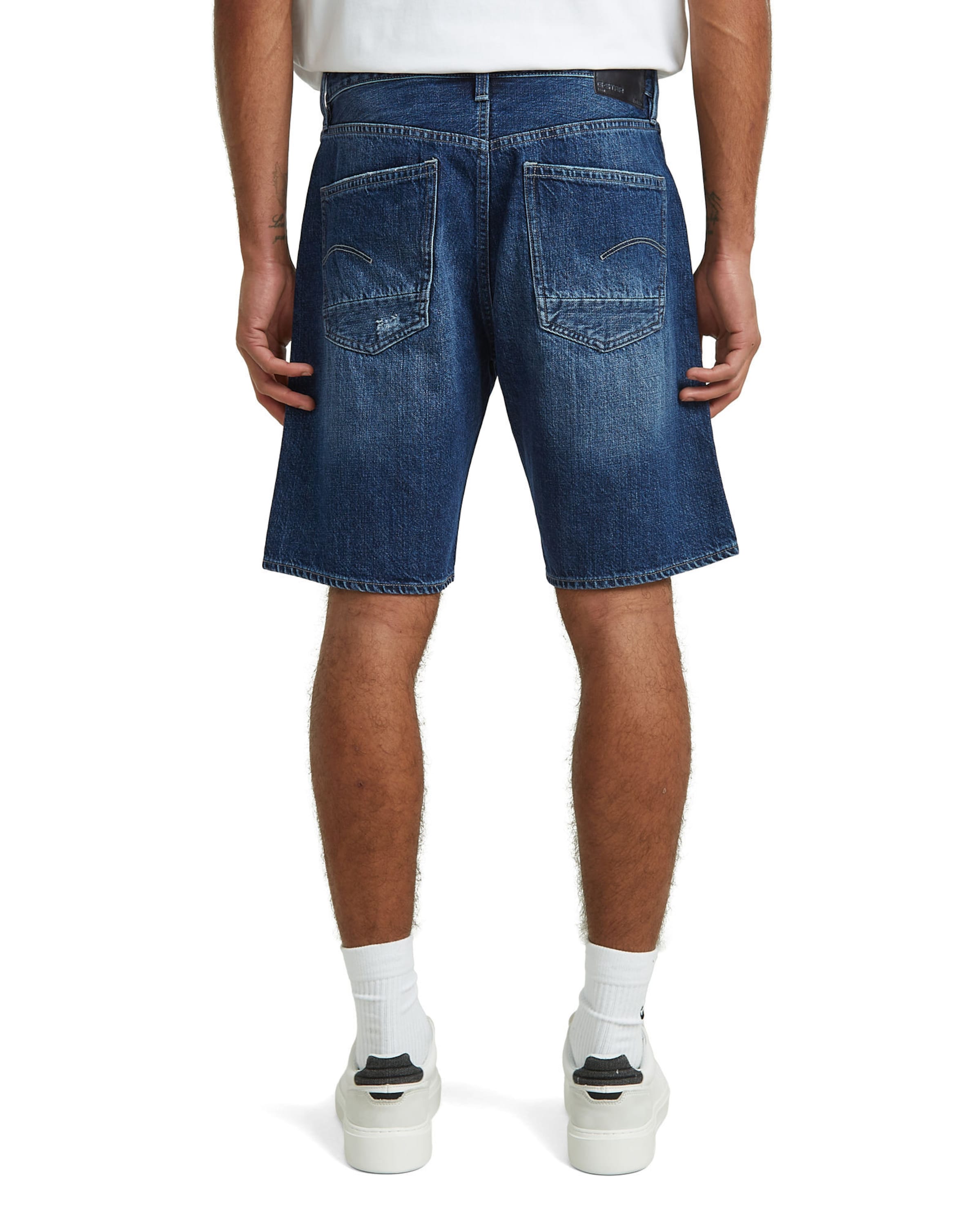G-STAR Regular Broek 'Dakota Short Clean Edge ' in Blauw