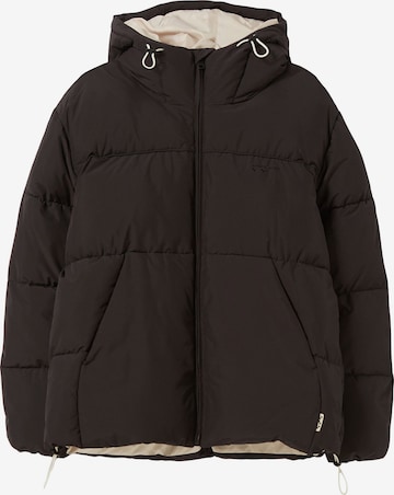 Veste d’hiver Bershka en noir : devant