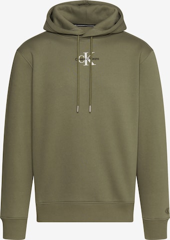 zaļš Calvin Klein Jeans Sportisks džemperis: no priekšpuses