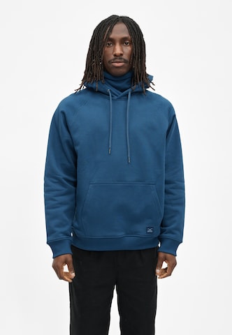 Cleptomanicx Sweatshirt 'Mask' in Blue: front