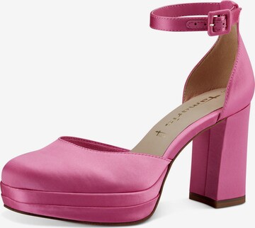 TAMARIS - Zapatos destalonado en rosa: frente