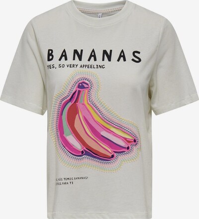 ONLY T-Shirt 'BLINIS' in gelb / pink / schwarz / weiß, Produktansicht