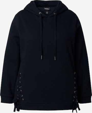 Ulla Popken Sweatshirt in Schwarz: Vorderseite