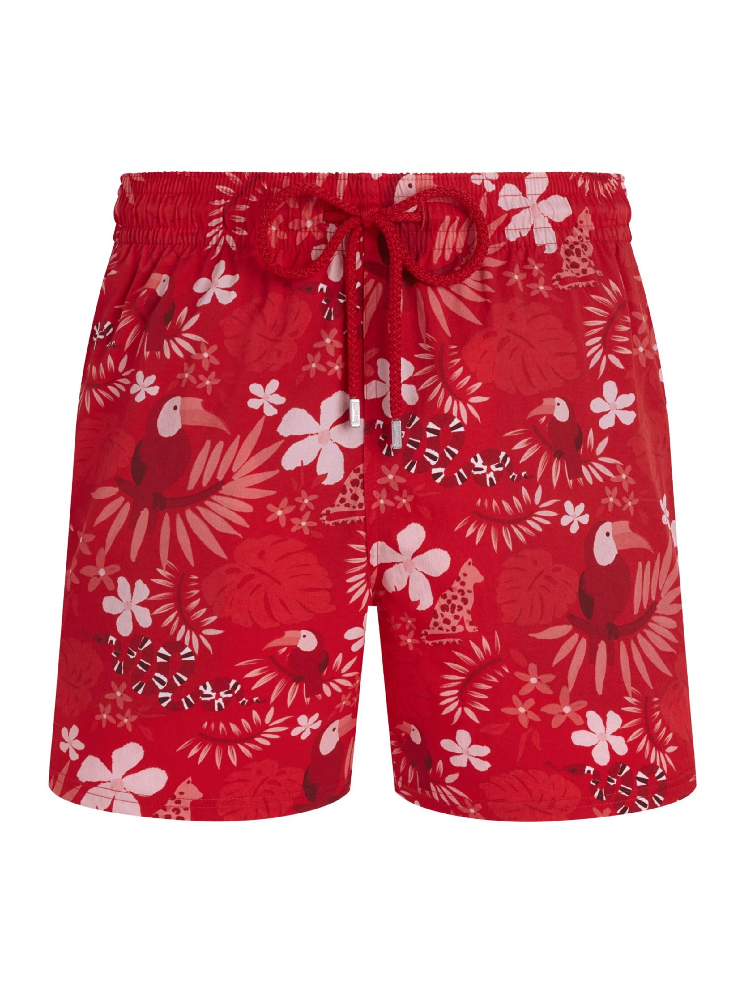 Vilebrequin Zwemshorts in Rood: voorkant