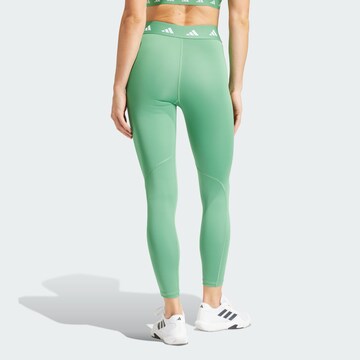 ADIDAS PERFORMANCE Skinny Sporthose 'Techfit' in Grün