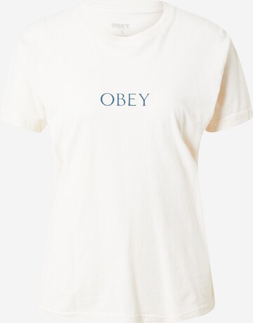 Obey T-Shirt in Beige: voorkant