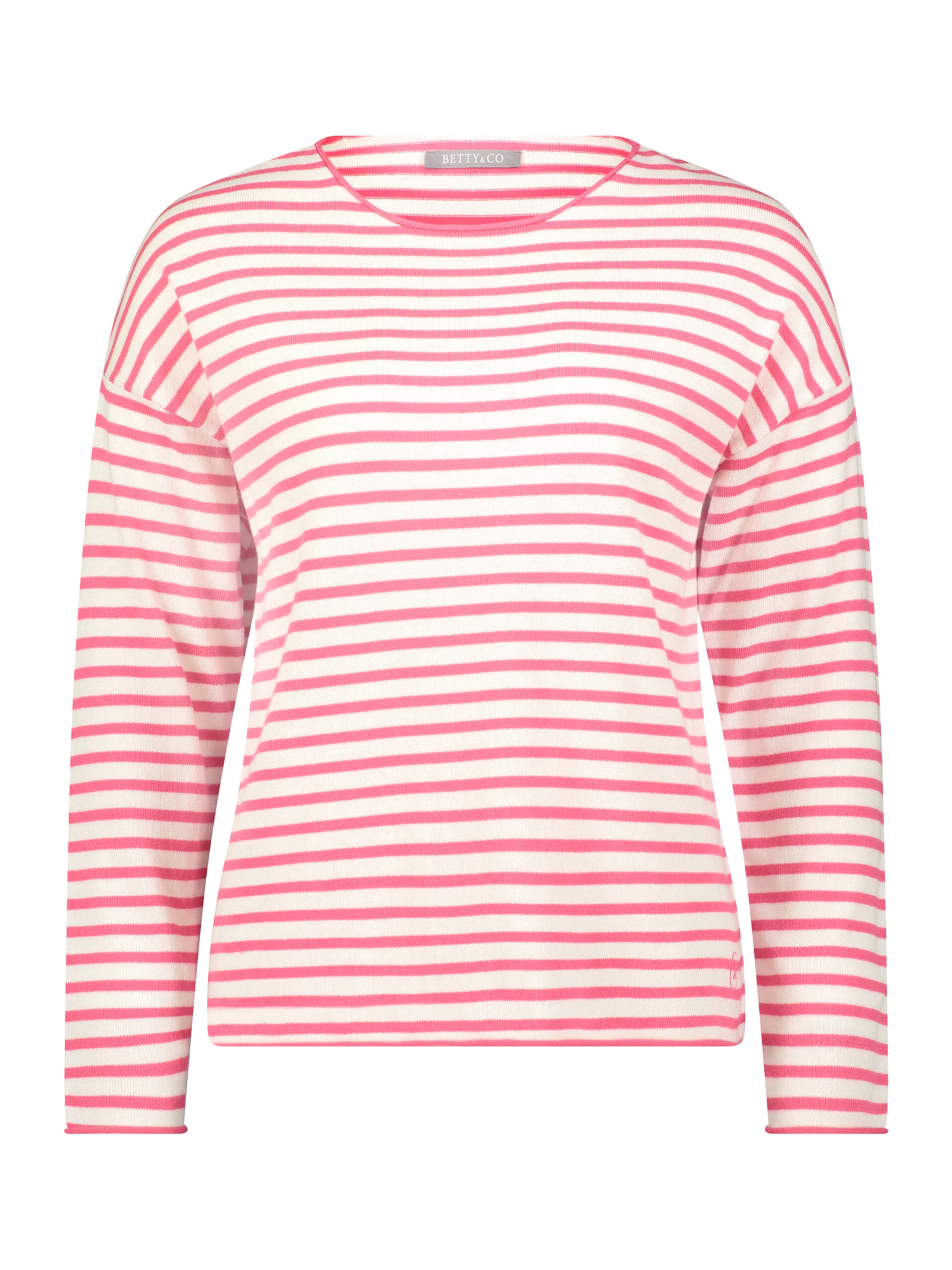 Betty & Co Pullover in pink / weiß, Produktansicht