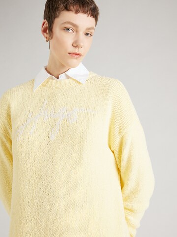 HUGO - Pullover 'Sareed' em amarelo