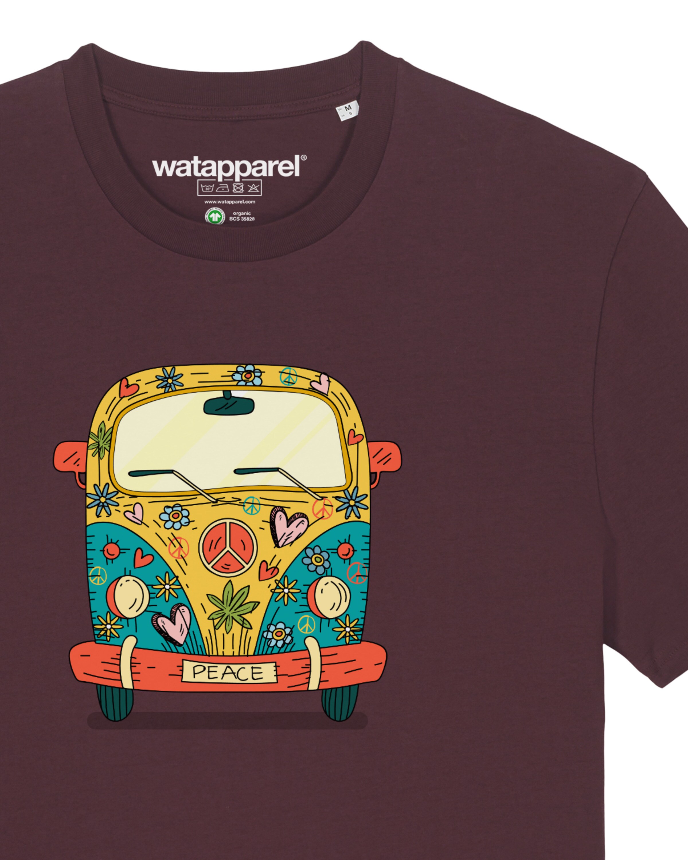 Watapparel Shirt 'Hippies Bus' in Bruin