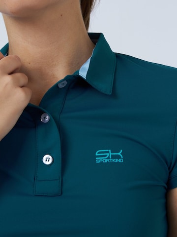 SPORTKIND - Camiseta funcional 'Poloshirt' en verde