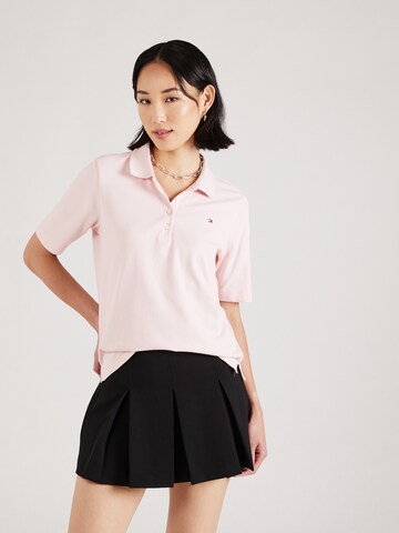 TOMMY HILFIGER Poloshirt '1985 REG PIQUE' in Pink: predná strana