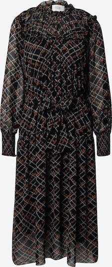 Rochie tip bluză 'Sean' SECOND FEMALE pe gri deschis / roșu ruginiu / negru, Vizualizare produs