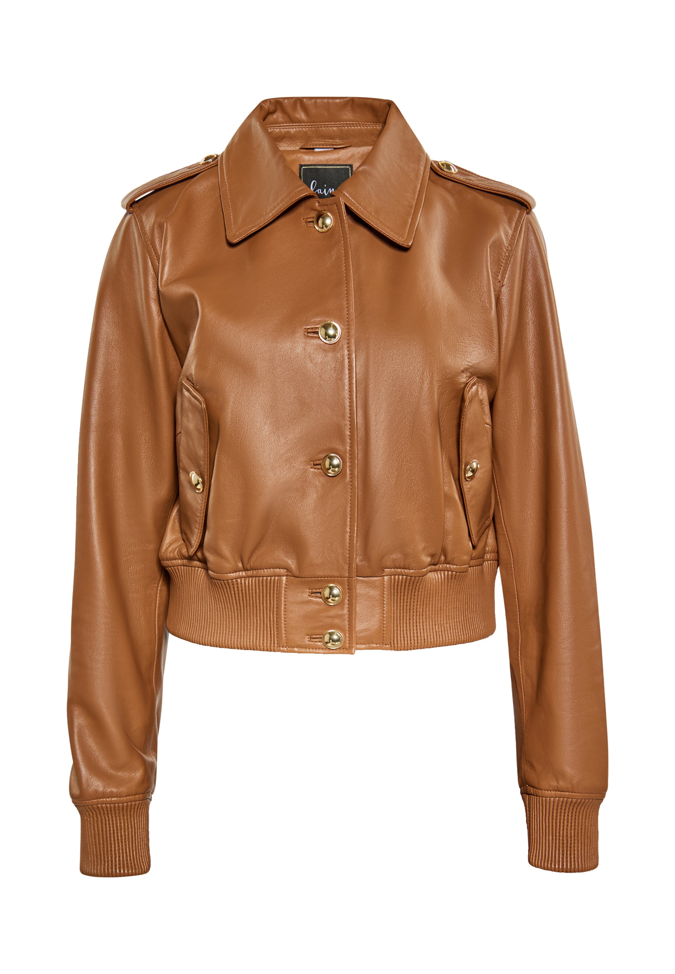 faina Φθινοπωρινό και ανοιξιάτικο μπουφάν σε καφέ: μπροστά