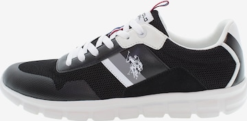 Sneaker bassa 'Gary' di U.S. POLO ASSN. in nero: frontale