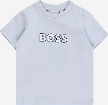 BOSS Kidswear Särk, värv sinine: eest vaates