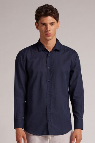 INTIMISSIMI Regular Fit Hemd in Blau: Vorderseite