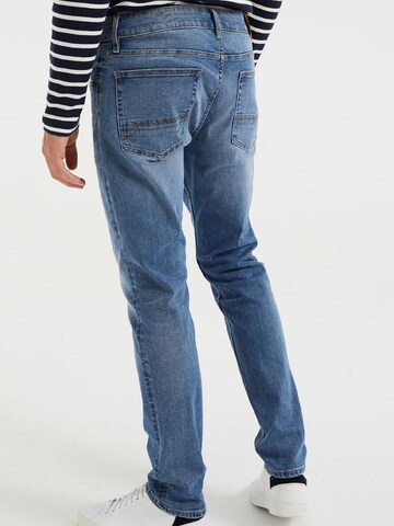 WE Fashion Slimfit Jeans in Blau