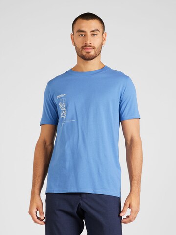 QS Тениска в синьо: отпред