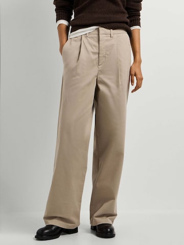 Wide leg Pantaloni con pieghe 'Lindsey' di Pepe Jeans in beige: frontale