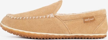 Minnetonka - Mocasines 'Tilden' en beige: frente