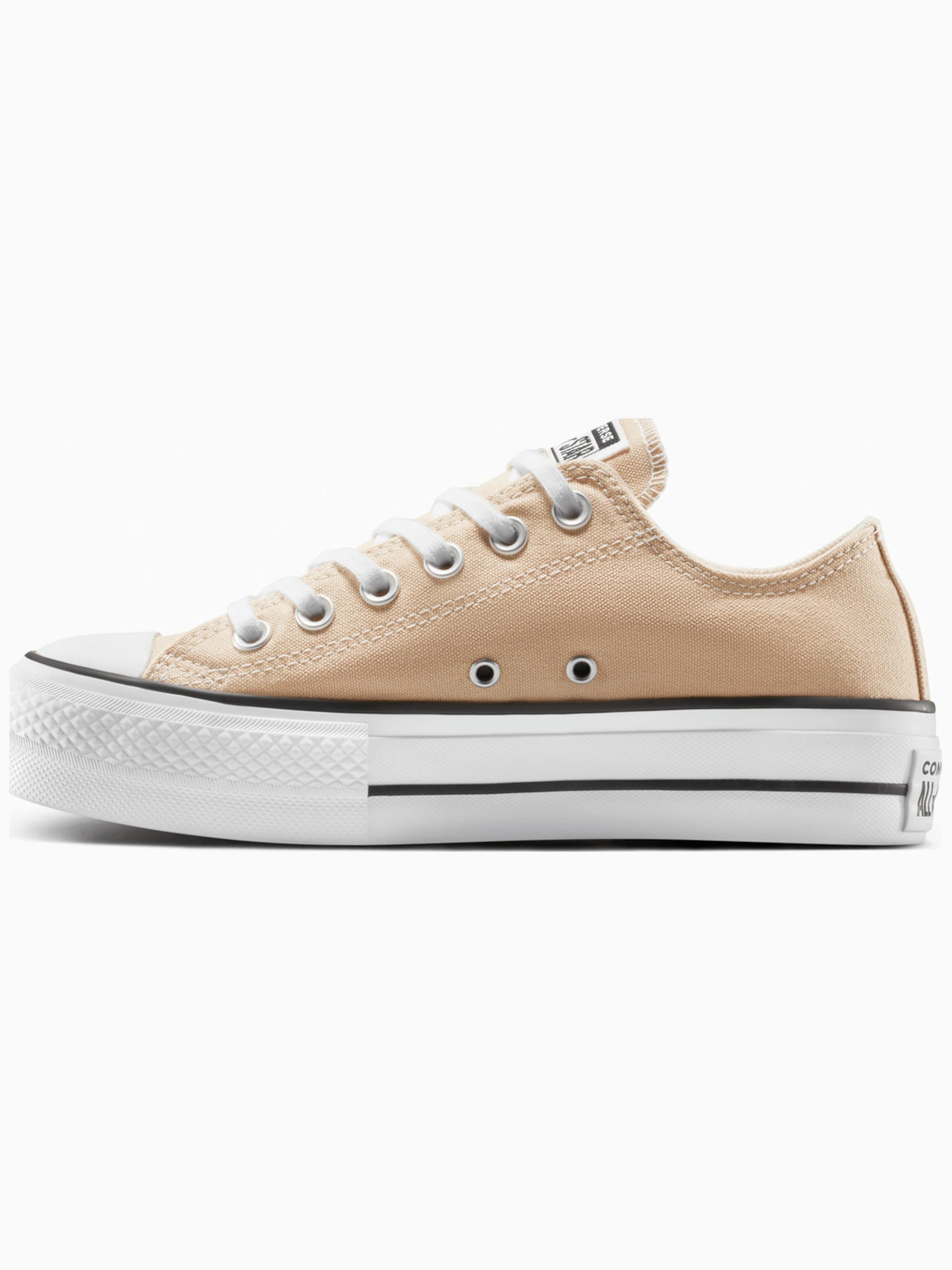 CONVERSE - Zapatillas deportivas bajas 'Converse Chuck Taylor All Star Lift Platform Polka Dots' en beige