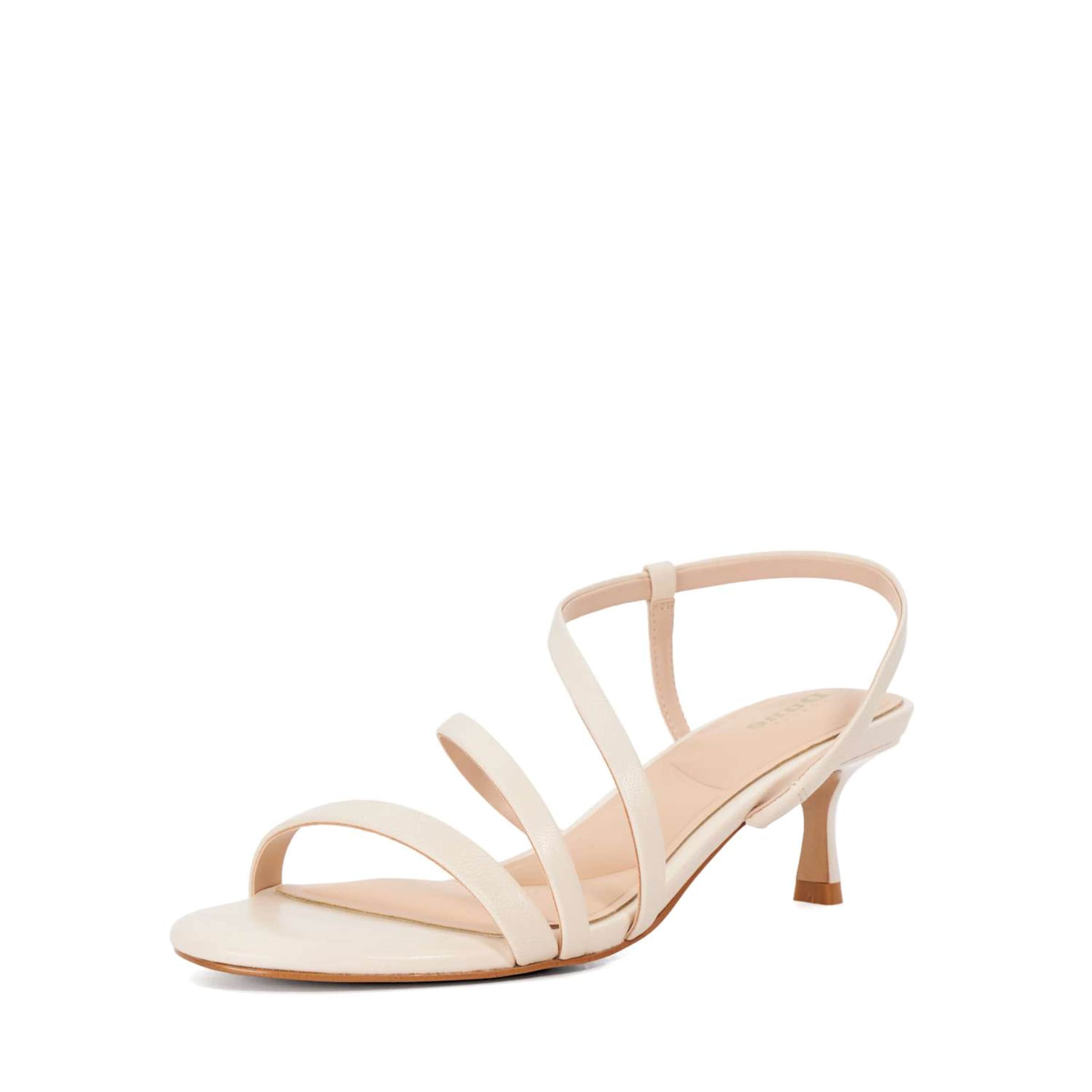 Sandales à lanières Dune LONDON en beige : devant