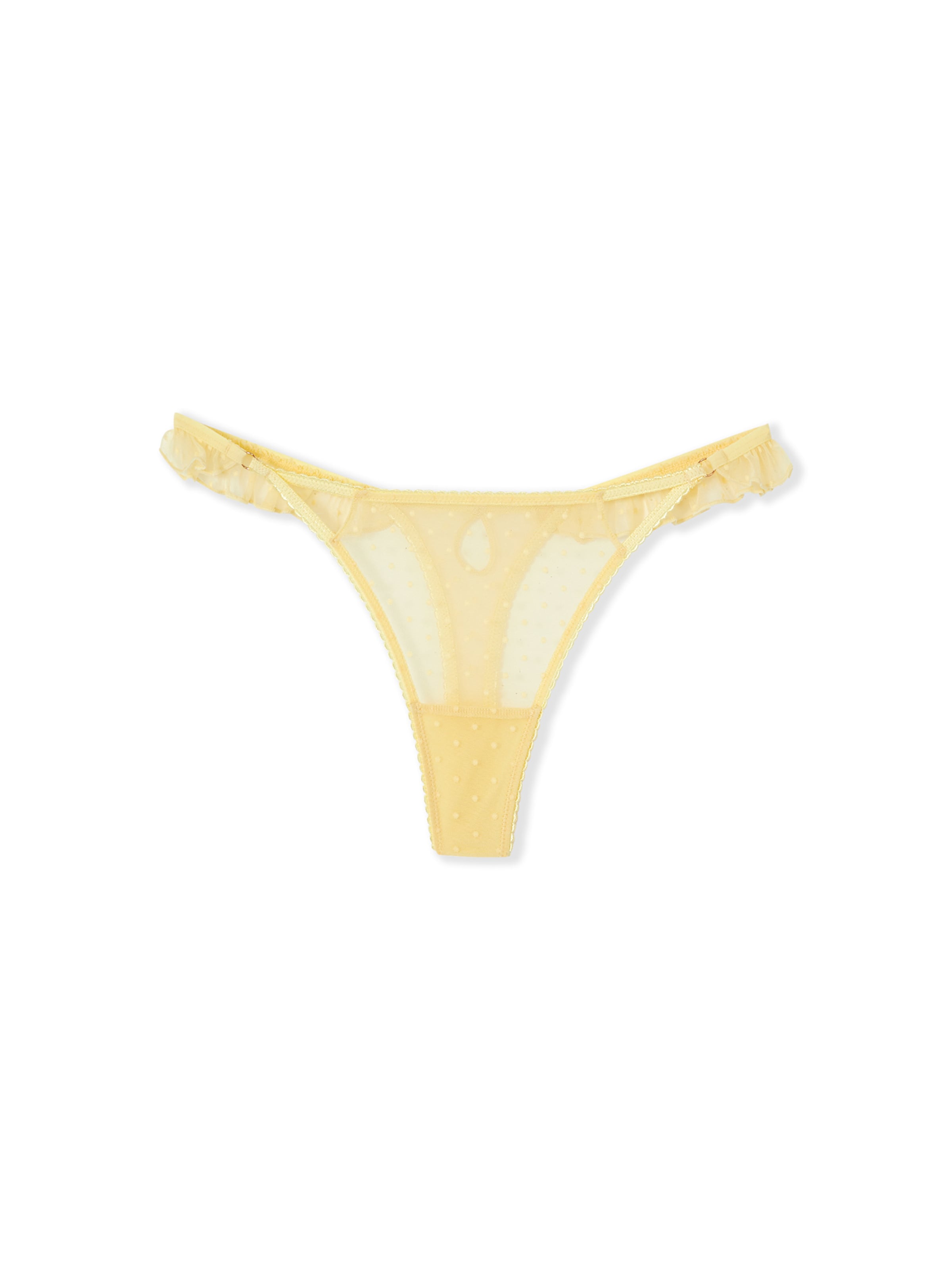 ETAM Thong in Yellow: front