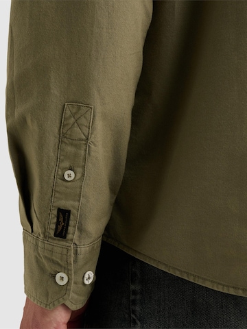 Regular fit Camicia 'Oxford shirt with garment-dye wash and button-down collar' di PME Legend in verde