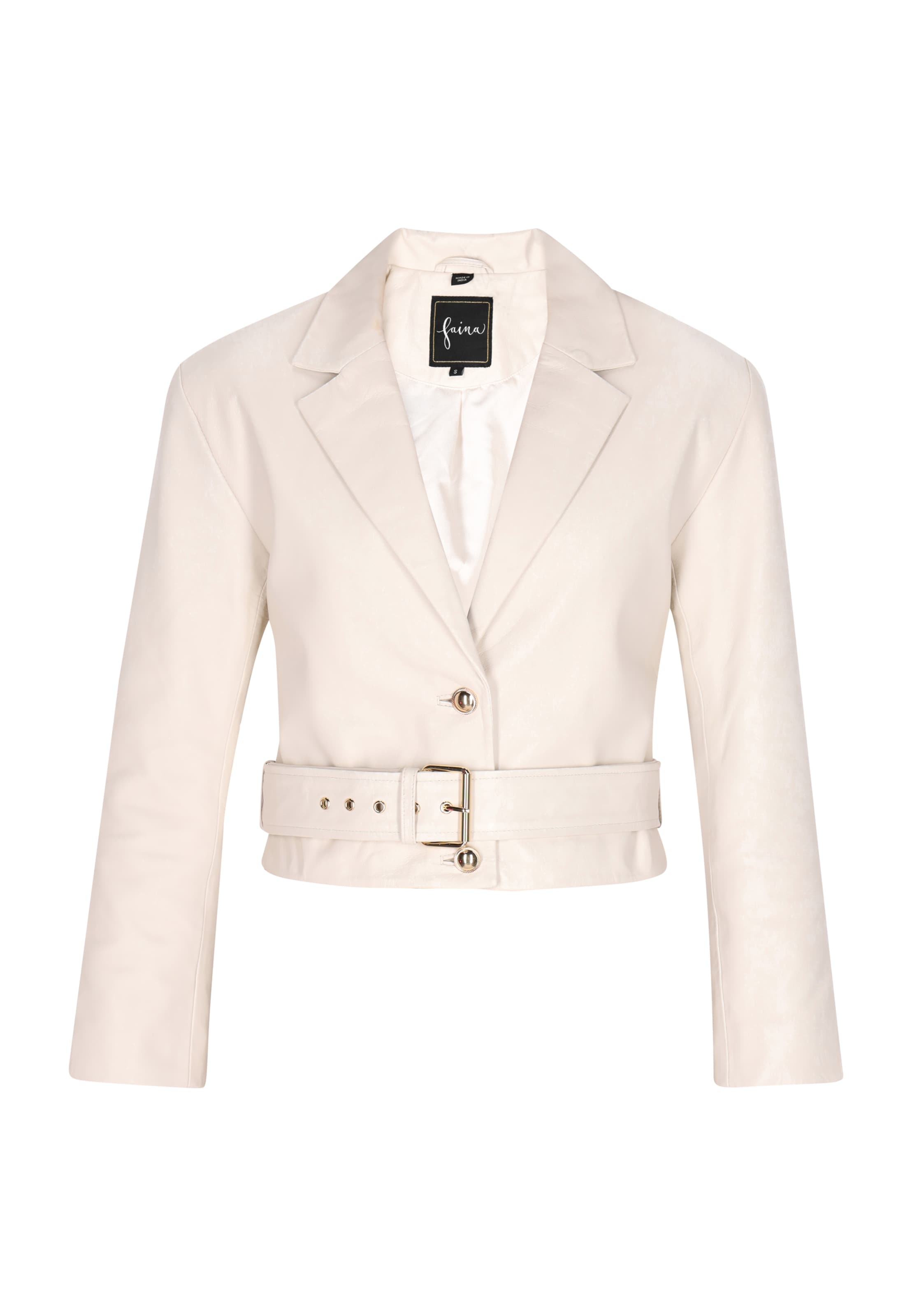 faina Přechodná bunda – béžová: přední strana