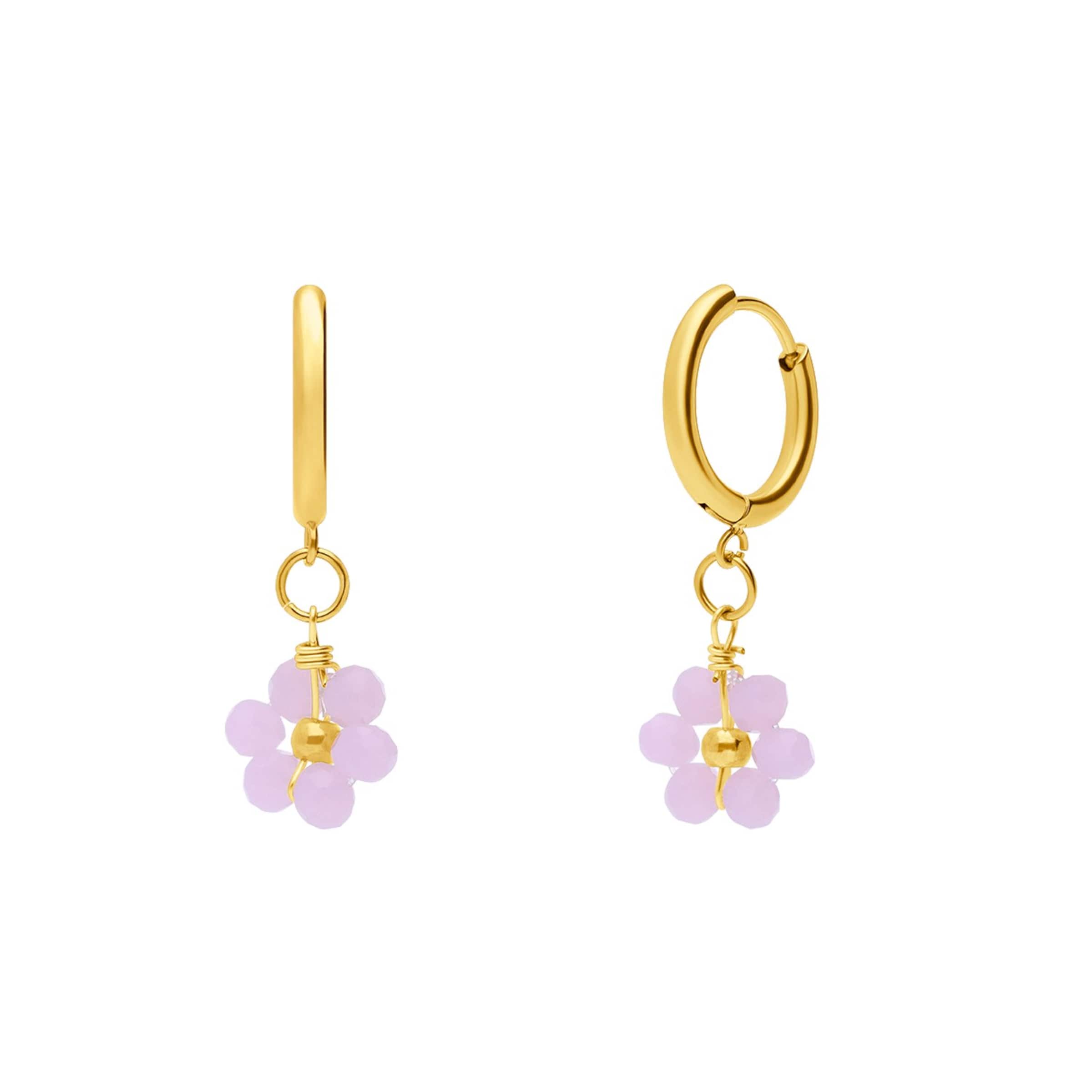 Lucardi Earrings in Gold: front