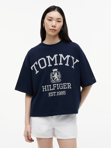 TOMMY HILFIGER Oversize póló - kék: elől