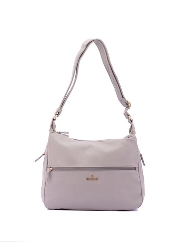 Borsa a spalla 'Borsa a Spalla Donna B Cavalli Ecopelle con Zip - 35x26x11 cm' di B. Cavalli in grigio: frontale