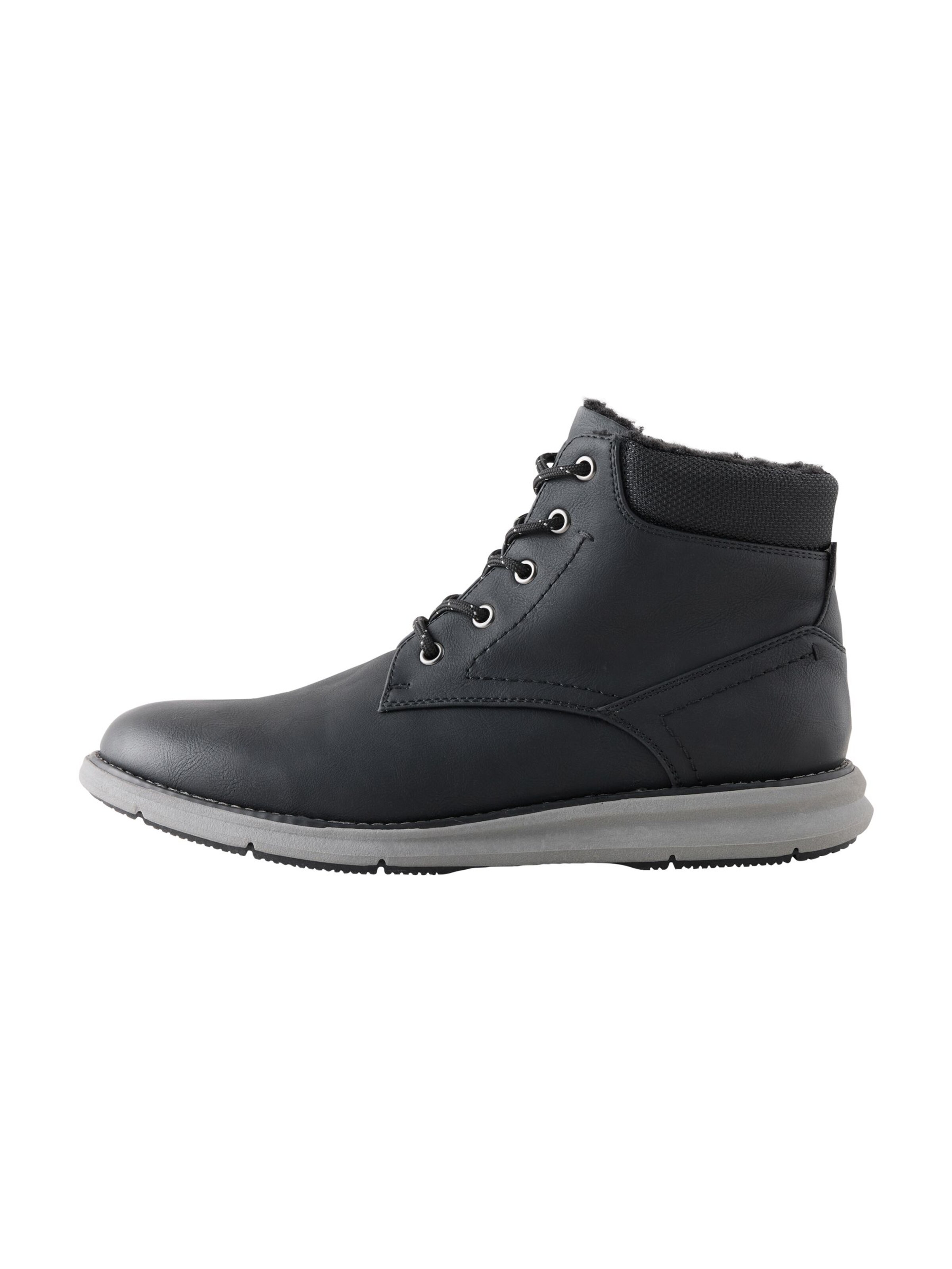 Next Schnürboots in Schwarz: Vorderseite