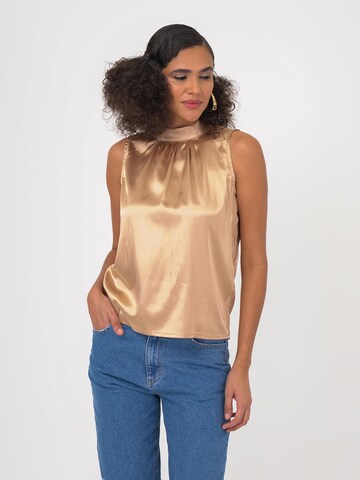 FRESHLIONS Blouse in Beige: voorkant