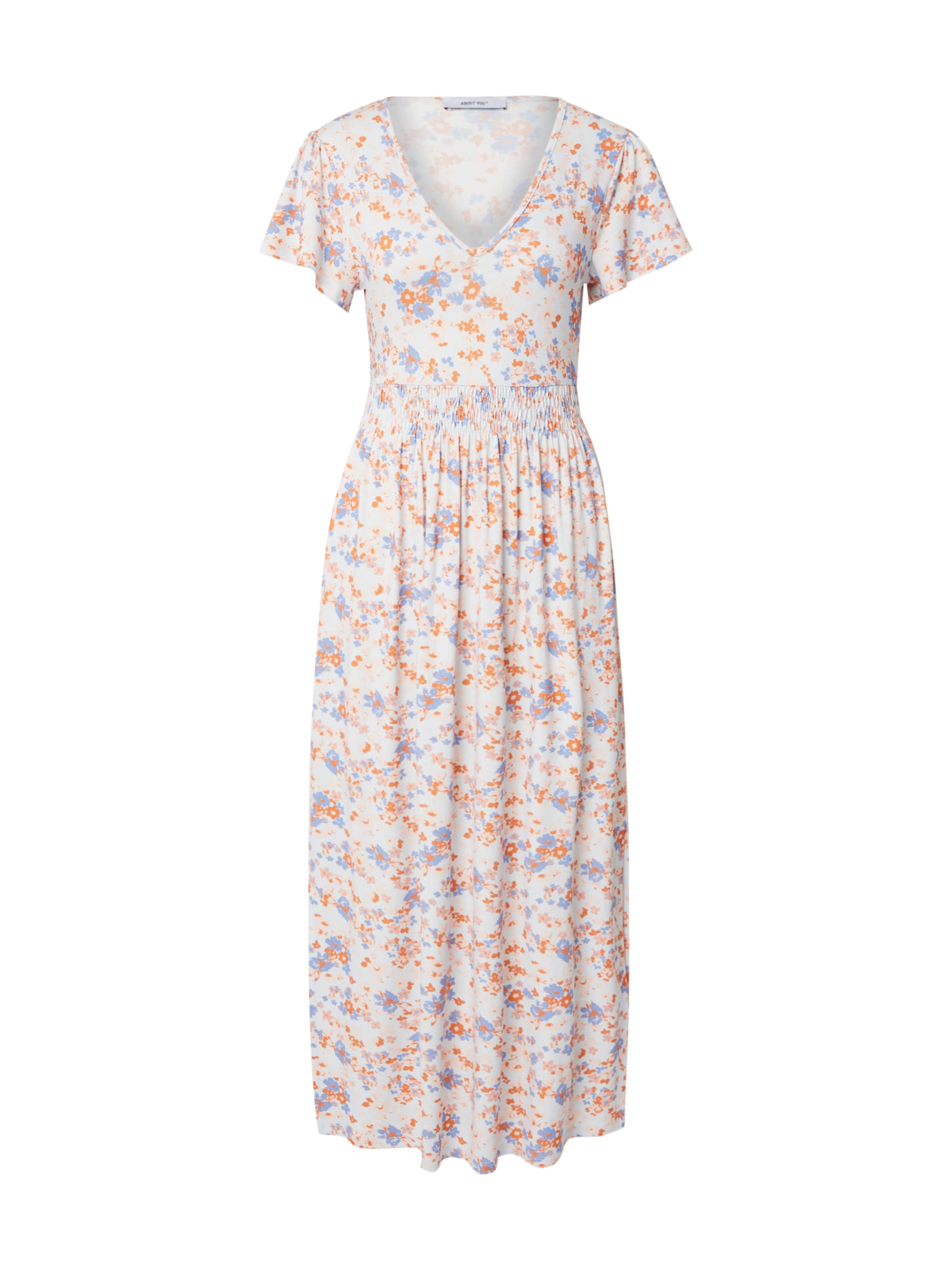 ABOUT YOU Robe 'Luciana' en bleu clair / orange / rose pastel / blanc, Vue avec produit