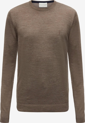 Bruun & Stengade Pullover 'Jupiter' in Braun: Vorderseite