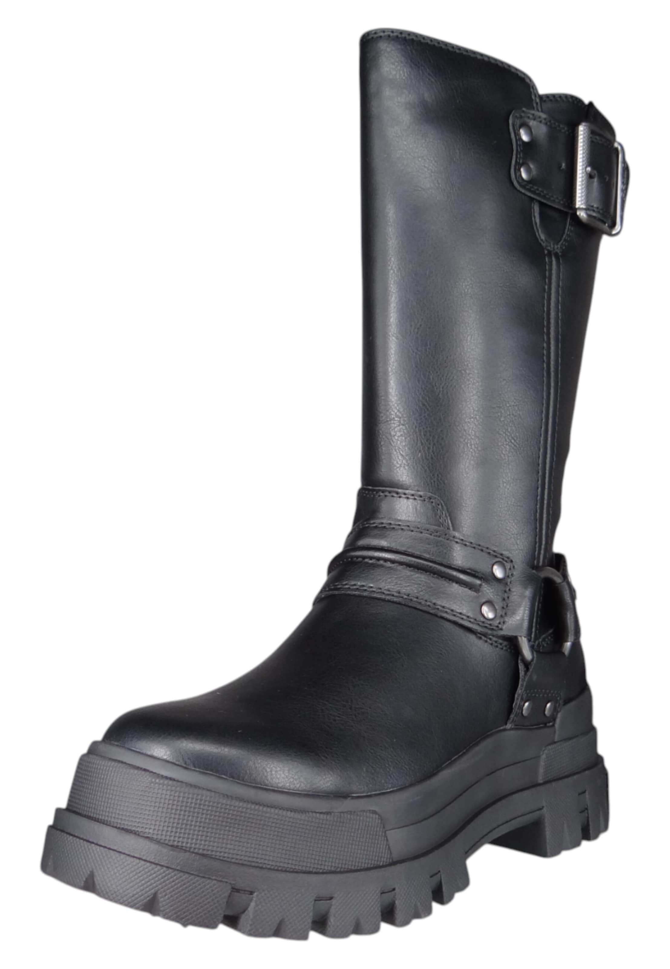 Boots 'Aspha' BUFFALO en noir : devant